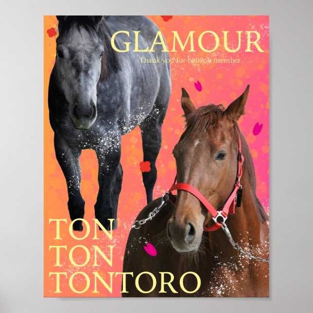 ケイメイ牧場　２頭オリジナル POSTER (Framsidan)