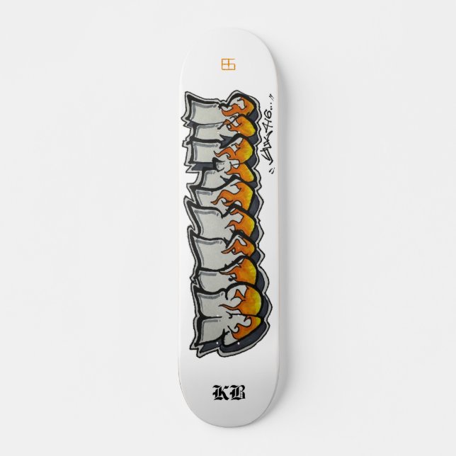 コバ01 MINI SKATEBOARD BRÄDA 18,5 CM (Framsida)