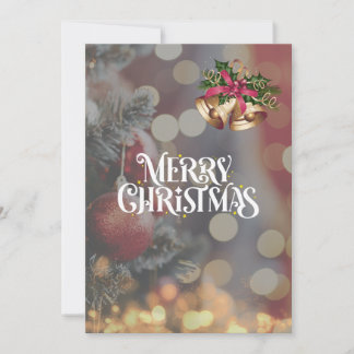 ゴージャス クリスマスツリーの煌めくクリスマスカード♡ JULKORT