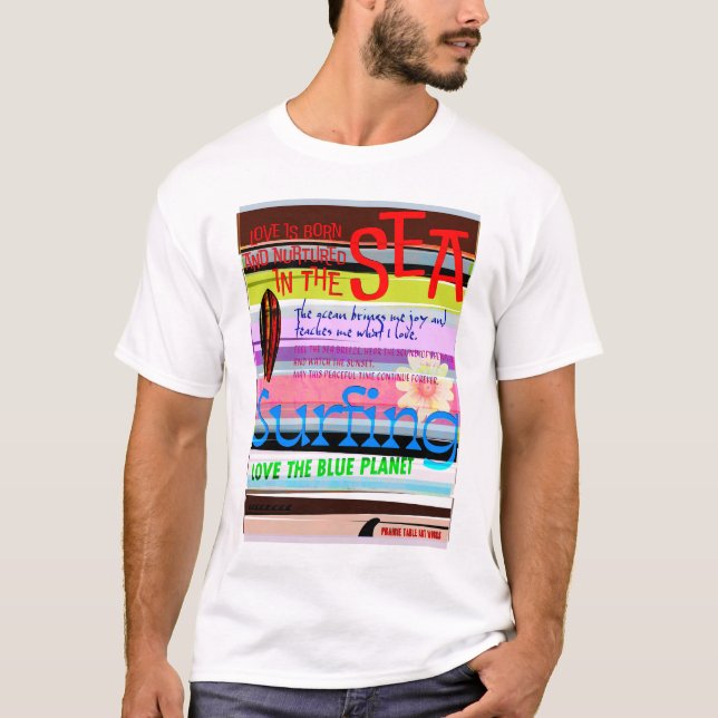 サーフィン1 T SHIRT (Framsida)