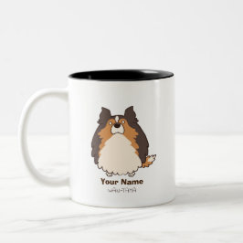 シェルティ「シェルたま」＜名入れ＞ Två-Tonad MUGG