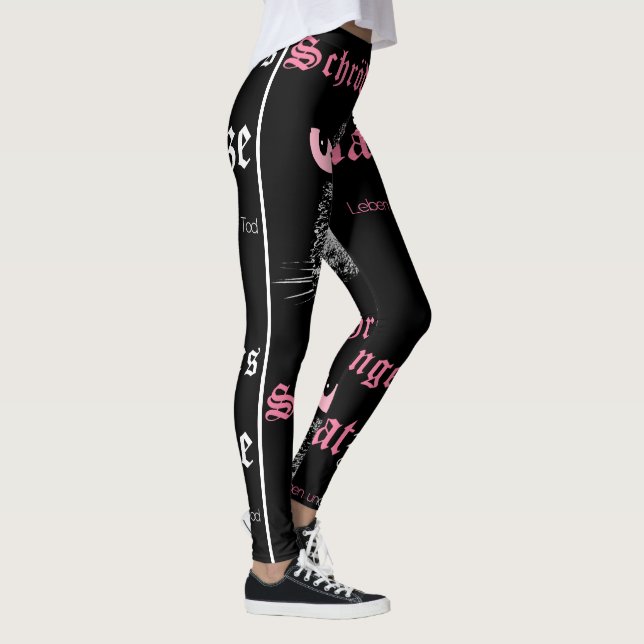 シュレ猫カラー桃(非黒) LEGGINGS (Höger)
