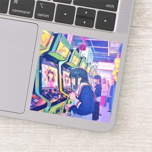 シール Seal｜ゲーセンJK 寿司娘 GenerativeAI Klistermärken (Detalj)