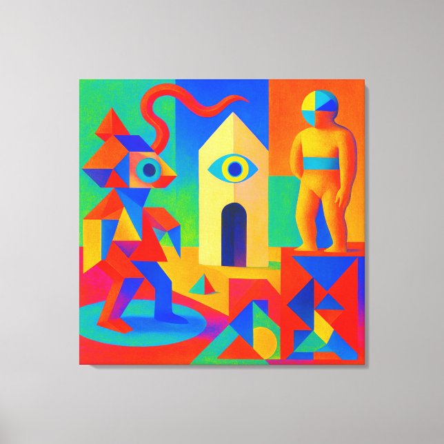 ジオメトリ脳汁とトラぺゾイド幻視 CANVASTRYCK (Framsida)