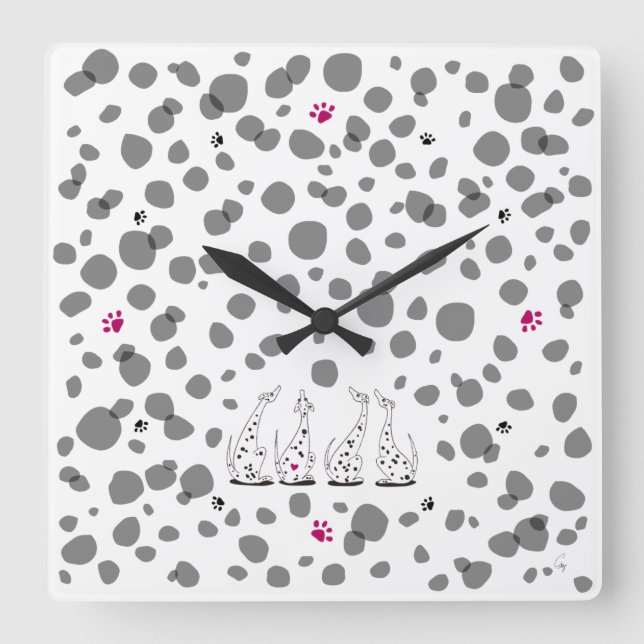 ダルメシアンの気持ち。 FYRKANTIG KLOCKA (Framsida)