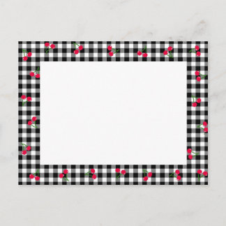 チェリー　ギンガムチェック　ブラック VYKORT