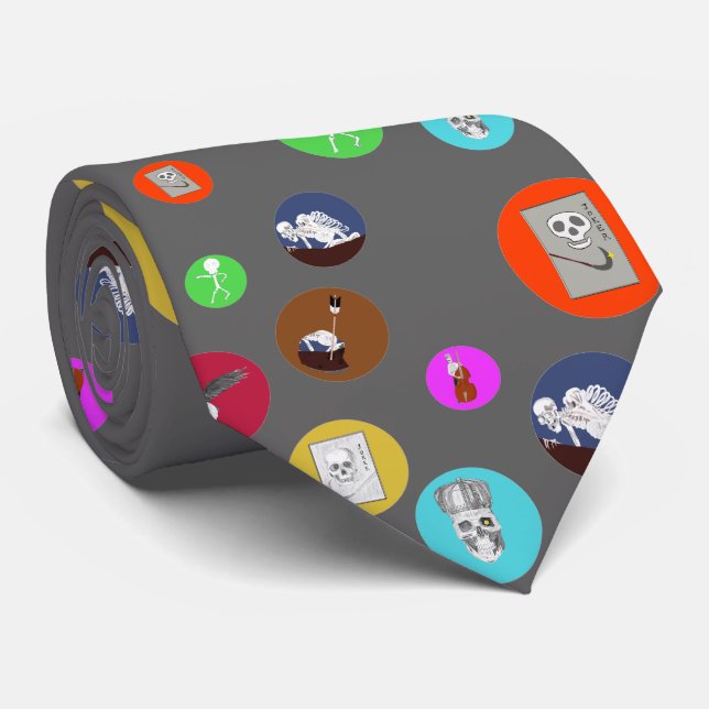 ドット柄のドクロ（Skeleton of dot pattern） Slips (Rullad)