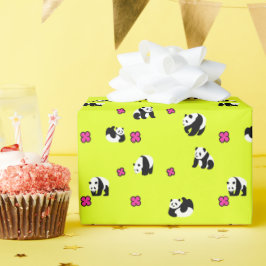 ネオンイエローのかわいいパンダ♡ PRESENTPAPPER
