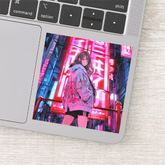ネオンJKシール Seal｜寿司娘 GenerativeAI Klistermärken