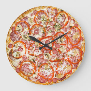 ピ ザ 掛 け 時 計 pizza stor klocka