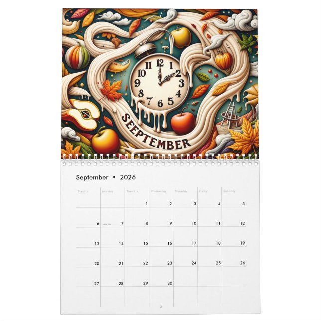 ファンタジーと段階：夢のような12ヶ月 KALENDER (Sep 2026)