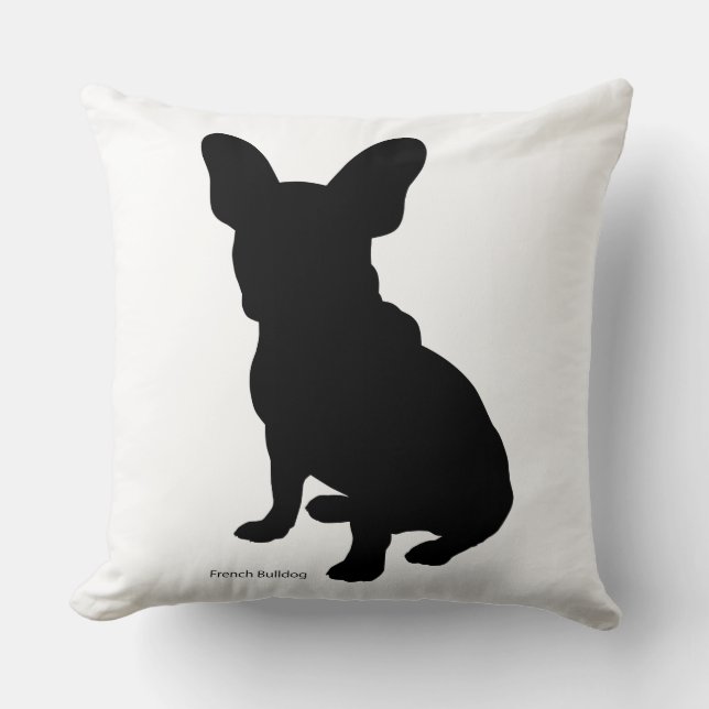 フレンチ・ブルドッグ　クッション　french bulldog Cushion Kudde (Framsida)