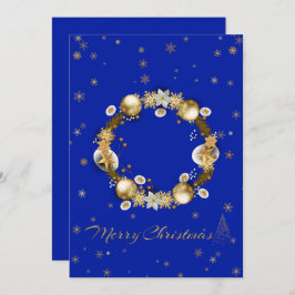 ブルーエレガントなクリスマスカード♡  JULKORT