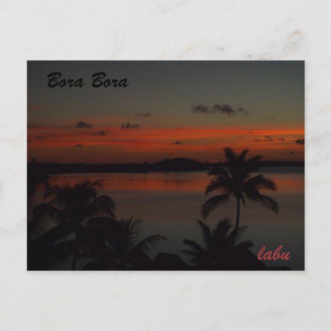 ボ ラ ボ ラ 島 VYKORT (Framsida)