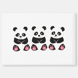 ポップ・シンプルなデザイン☆ぱんだのマグネット MAGNET