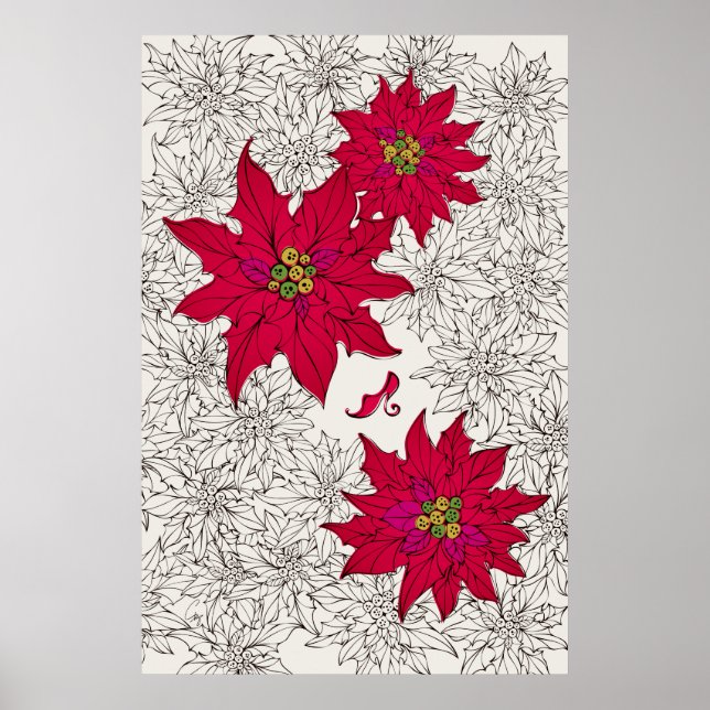 ポ イ ン セ チ ア と budgivningsorder poster (Framsidan)