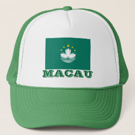 マカオの旗の帽子 för MACAO flagga   hatt Truckerkeps