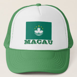 マカオの旗の帽子 för MACAO flagga hatt Truckerkeps