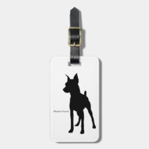 ミニチュア・ピンシャー ラゲージタグ miniature pinscher Luggage tag