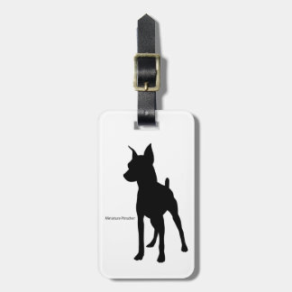 ミニチュア・ピンシャー ラゲージタグ miniature pinscher Luggage tag Bagagebricka