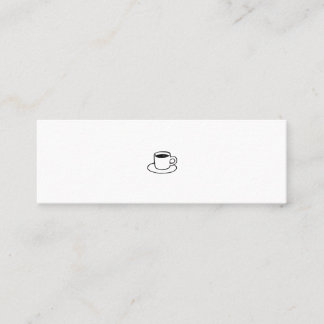 ミニマムでシンプルな名刺 ビジネスカード コーヒー MINI VISITKORT