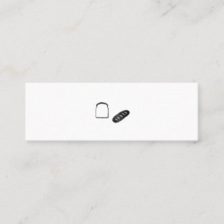 ミニマムでシンプルな名刺 ビジネスカード 食パン・フランスパン MINI VISITKORT