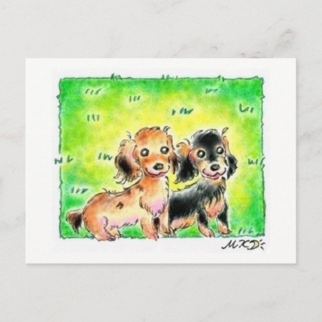 ミ ニ チ ュ ア ダ ッ anbudssökande anbudssökande anbudssö vykort (Framsida)