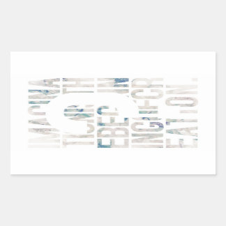 メッセージ性／アート性を重視される方に seal gete rektangulärt klistermärke