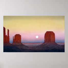 モ ニ ュ メ ト ・ budgivningsbud, Monument Valley, Yoshi Poster
