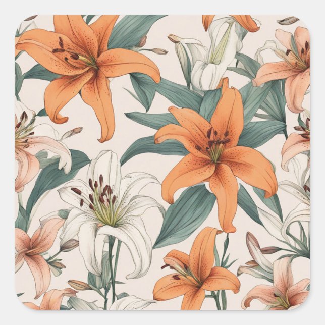 ユリ FYRKANTIGT KLISTERMÄRKE (Framsida)