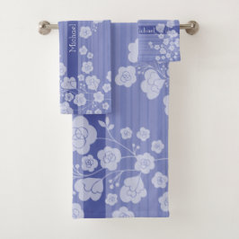 ラブリーフラワー　落ち着いたブルー