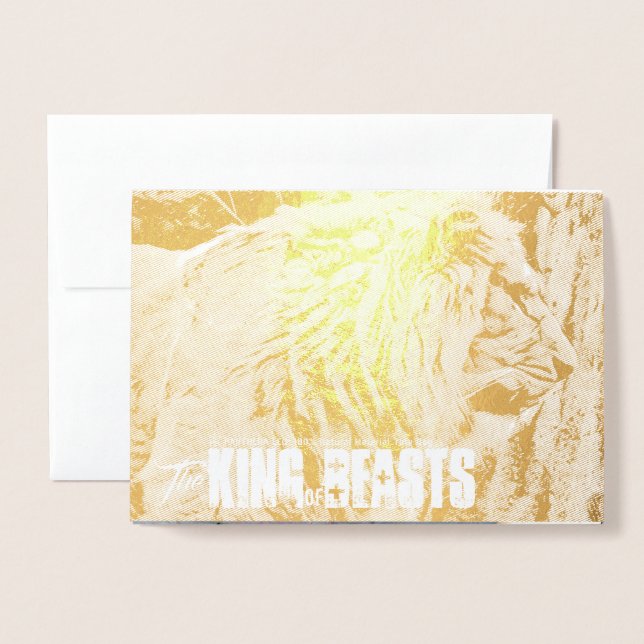 ラ イ オ ン 箔 カ ー FOLIERAT KORT (Framsida med kuvert)