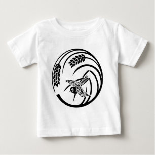 一 本 稲 の 丸 に 雀 TEE SHIRT