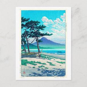 三保の松原, Pine Beach at Miho, Hasui Kawase Vykort