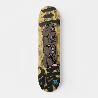 三猿-見猿聞か猿言わ猿- MINI SKATEBOARD BRÄDA 18,5 CM