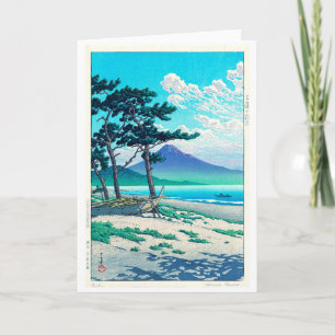 三 保 の 原, Gräs Beach at Miho, Hasui Kawase Kort