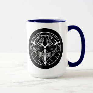 上杉謙信家紋 Uesugi Kenshin KAMON, japansk familj Cre Mugg