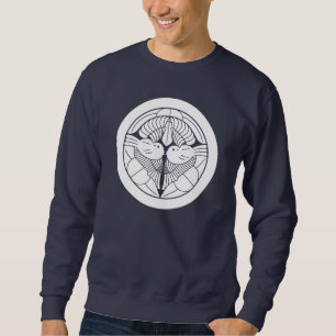 上杉謙信家紋 Uesugi Kenshin KAMON, japansk familj Cre Sweatshirt