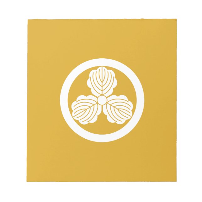 丸に三つ柏 ANTECKNINGSBLOCK (Framsida)