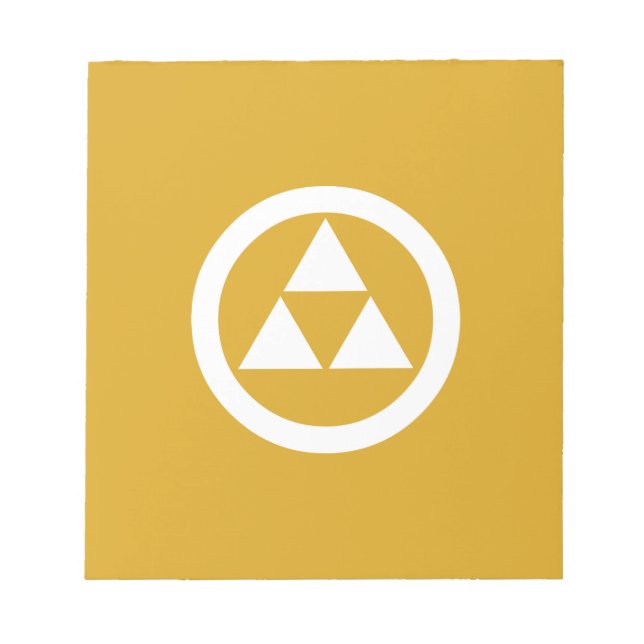 丸に三つ鱗 ANTECKNINGSBLOCK (Framsida)