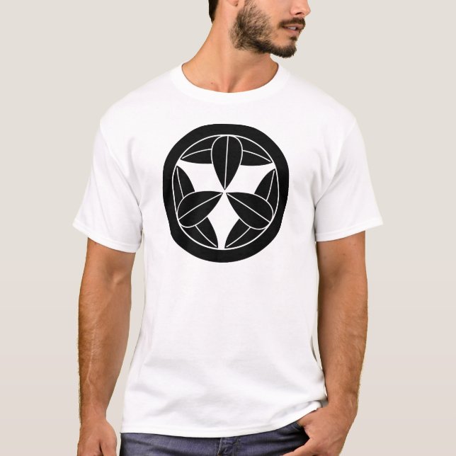 丸に九枚笹 T-SHIRT (Framsida)