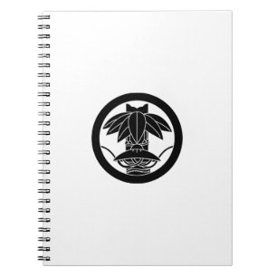 丸に変わり切り竹笹に笠 ANTECKNINGSBOK MED SPIRAL