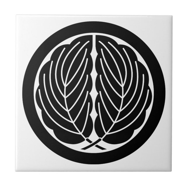 丸に抱き柏 KAKELPLATTA (Framsidan)