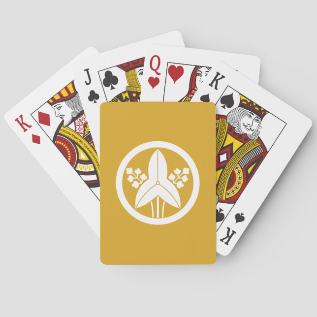 丸に立ち沢瀉 CASINOKORT (Baksidan)