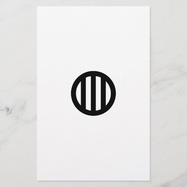 丸に縦三つ引き BREVPAPPER (Framsida)