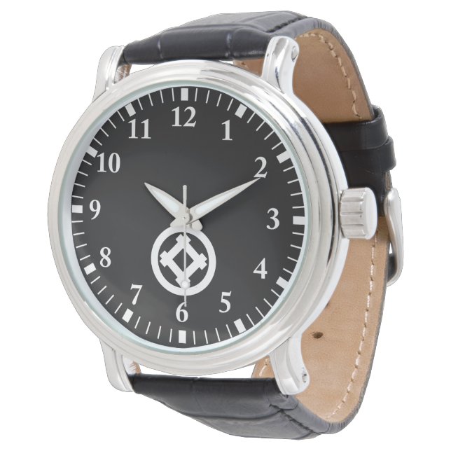 丸に隅たて井筒 ARMBANDSUR (Vinklad)
