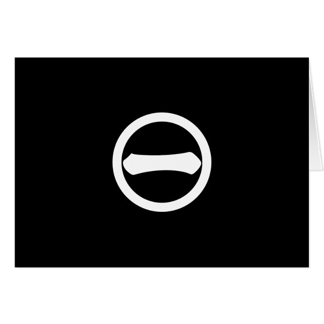 丸 に 一 の 字 HÄLSNINGSKORT (Framsidan Horizontal)