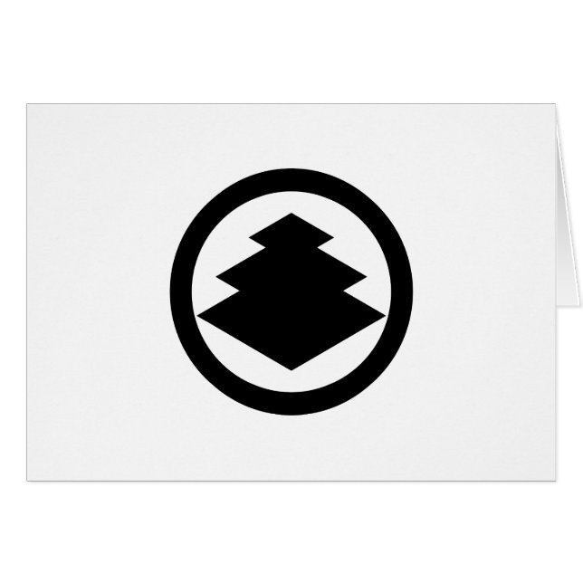 丸 に 三 階 菱 HÄLSNINGSKORT (Framsidan Horizontal)