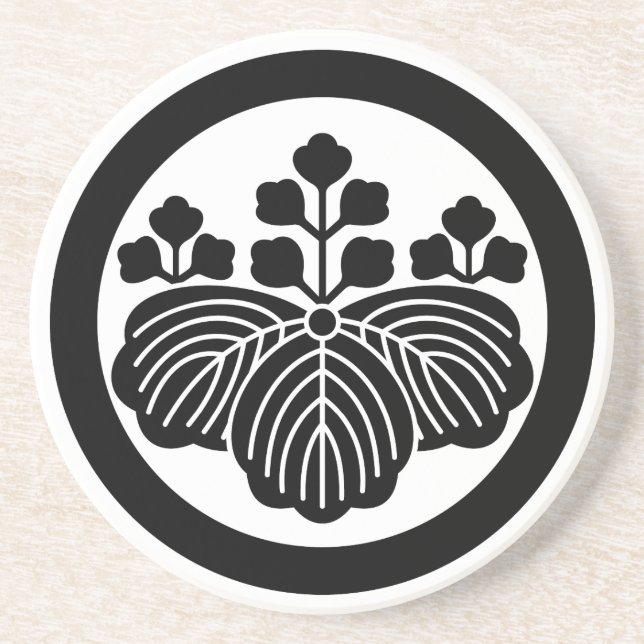 丸 に 五 三 桐 UNDERLÄGG SANDSTEN (Framsidan)