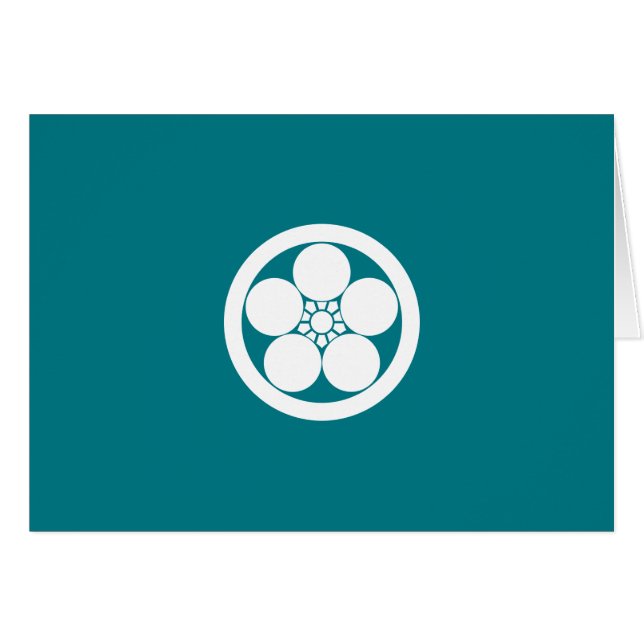 丸 に 梅 鉢 HÄLSNINGSKORT (Framsidan Horizontal)